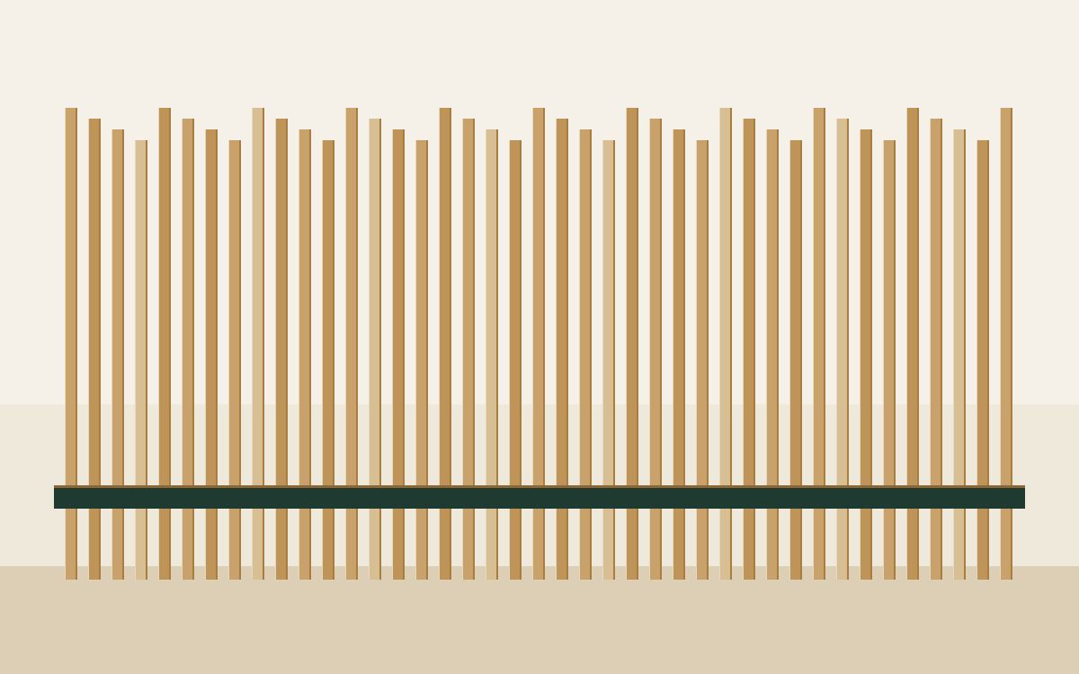 Illustration of bundled natural rattan diffuser sticks